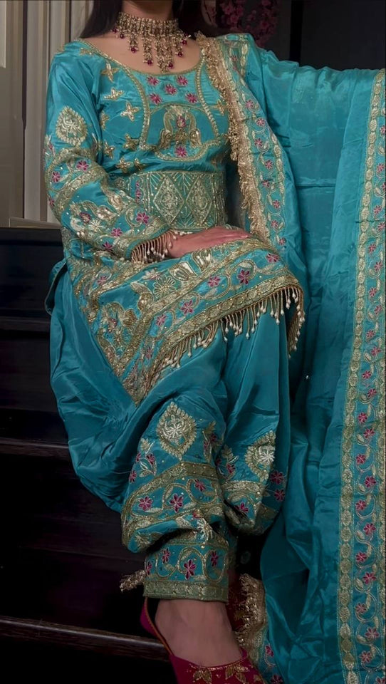 Launching New Designer Party Wear Look Top , Sharara Plazzo  and Dupatta