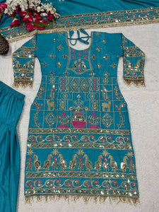 Launching New Designer Party Wear Look Top , Sharara Plazzo  and Dupatta