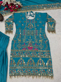 Launching New Designer Party Wear Look Top , Sharara Plazzo  and Dupatta