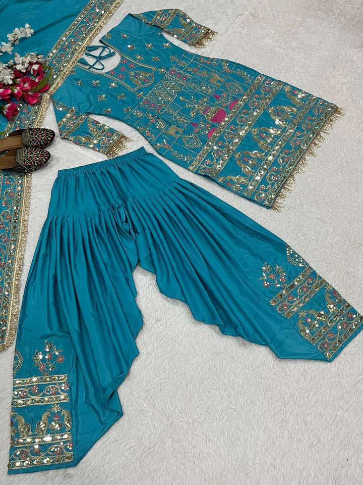 Launching New Designer Party Wear Look Top , Sharara Plazzo  and Dupatta