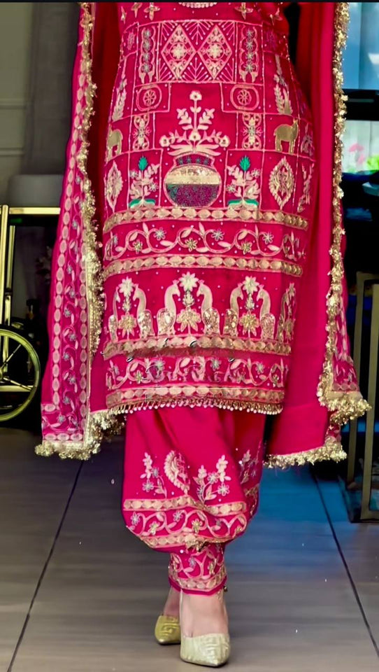 Launching New Designer Party Wear Look Top ,Dhoti Salwar and Dupatta