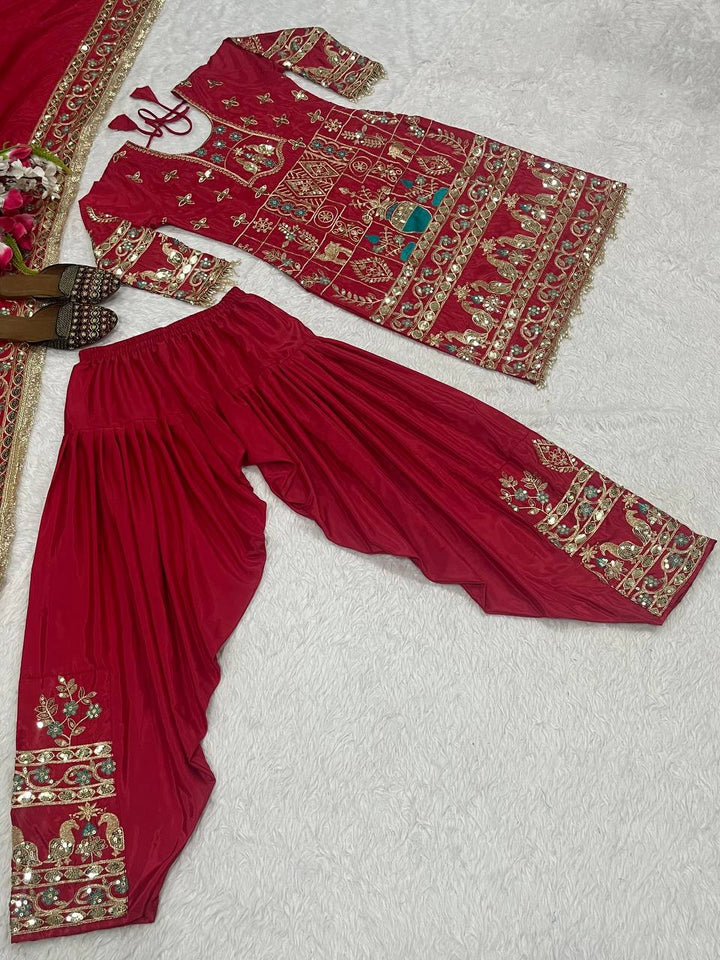 Launching New Designer Party Wear Look Top ,Dhoti Salwar and Dupatta