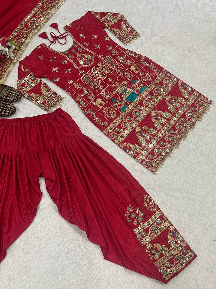 Launching New Designer Party Wear Look Top ,Dhoti Salwar and Dupatta