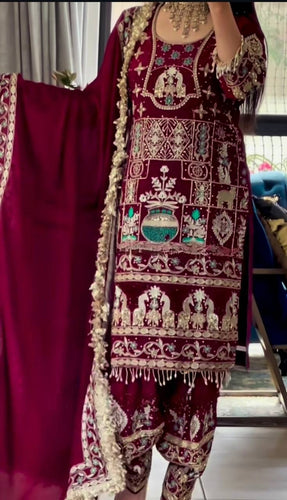 Launching New Designer Party Wear Look Top ,Dhoti Salwar and Dupatta