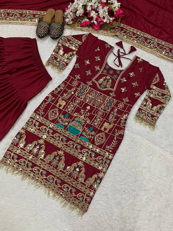 Launching New Designer Party Wear Look Top ,Dhoti Salwar and Dupatta