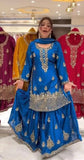 Launching New Designer Party Wear Look Top , Sharara Plazzo  and Dupatta*