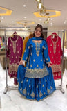 Launching New Designer Party Wear Look Top , Sharara Plazzo  and Dupatta*