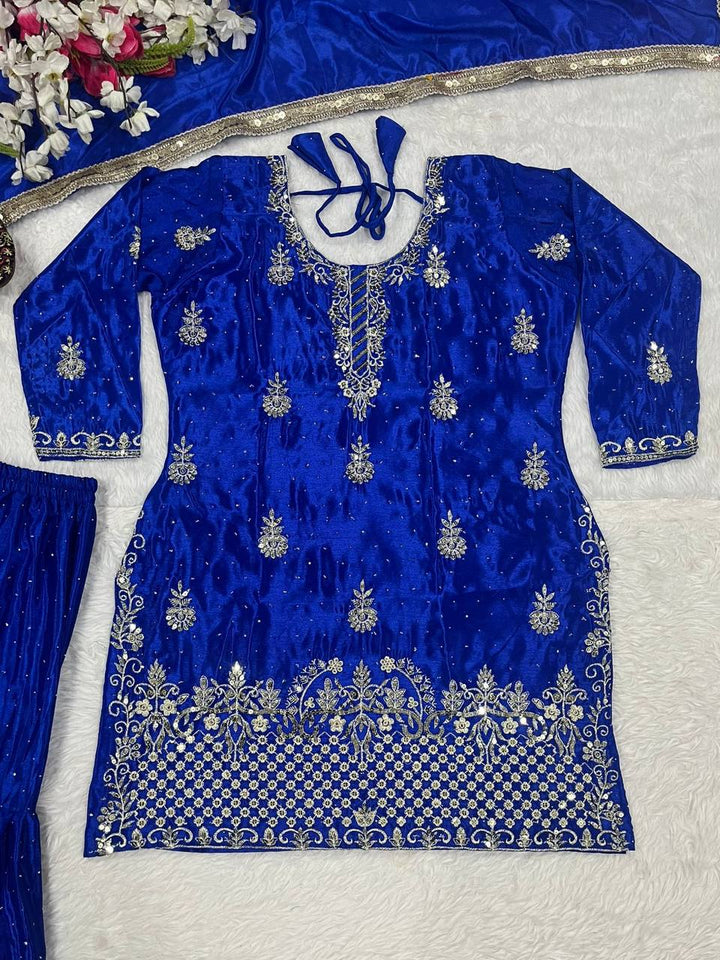 Launching New Designer Party Wear Look Top , Sharara Plazzo  and Dupatta*