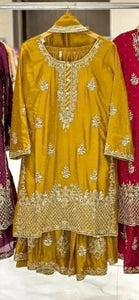 Launching New Designer Party Wear Look Top , Sharara Plazzo  and Dupatta*