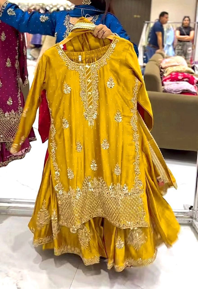 Launching New Designer Party Wear Look Top , Sharara Plazzo  and Dupatta*