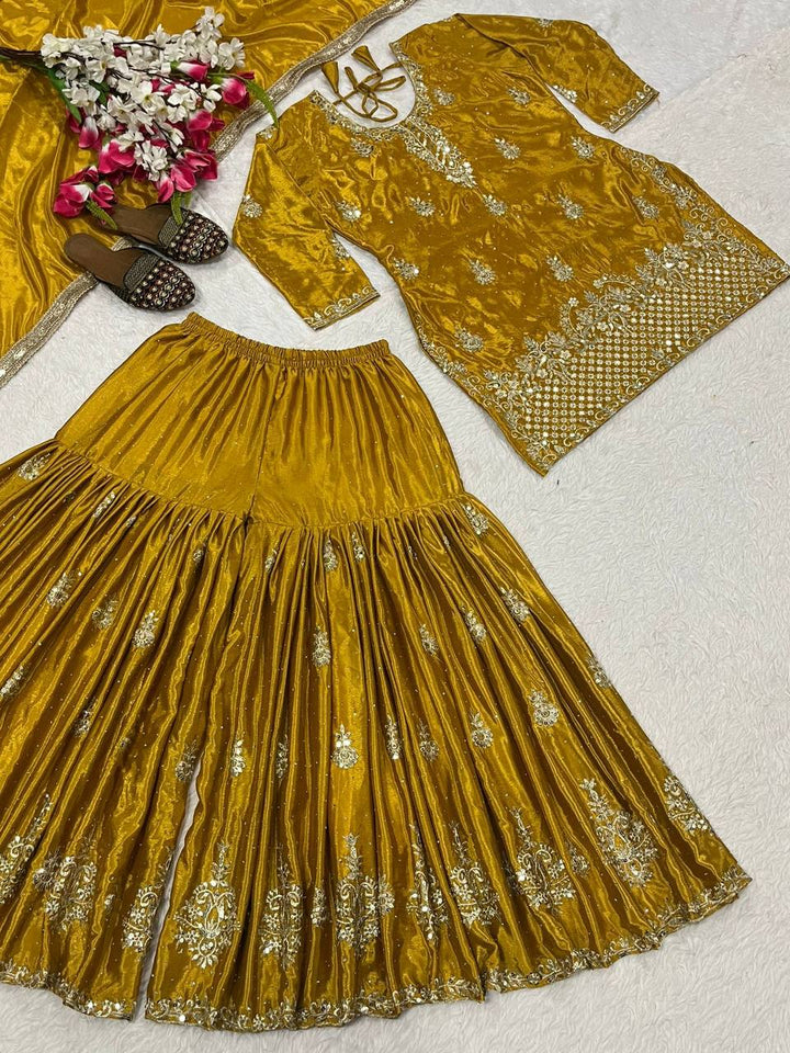 Launching New Designer Party Wear Look Top , Sharara Plazzo  and Dupatta*