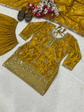 Launching New Designer Party Wear Look Top , Sharara Plazzo  and Dupatta*