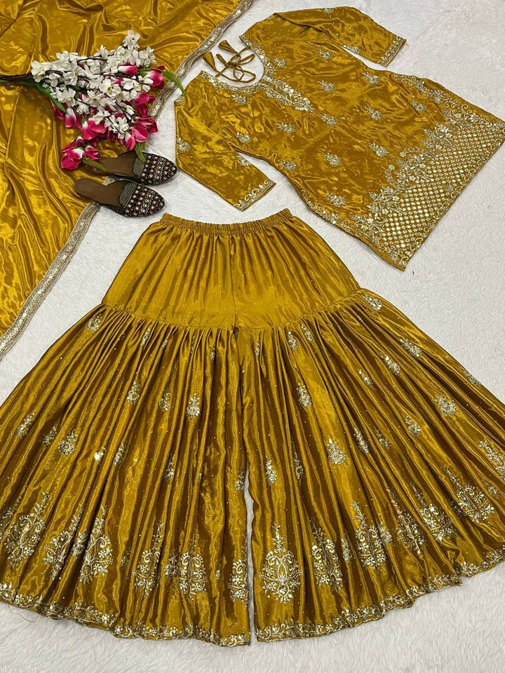 Launching New Designer Party Wear Look Top , Sharara Plazzo  and Dupatta*