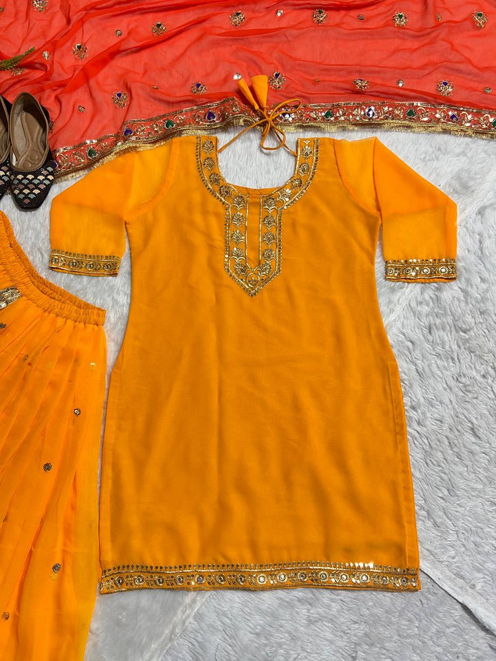 Launching New Designer Party Wear Look Top ,Dhoti Skirt and Dupatta