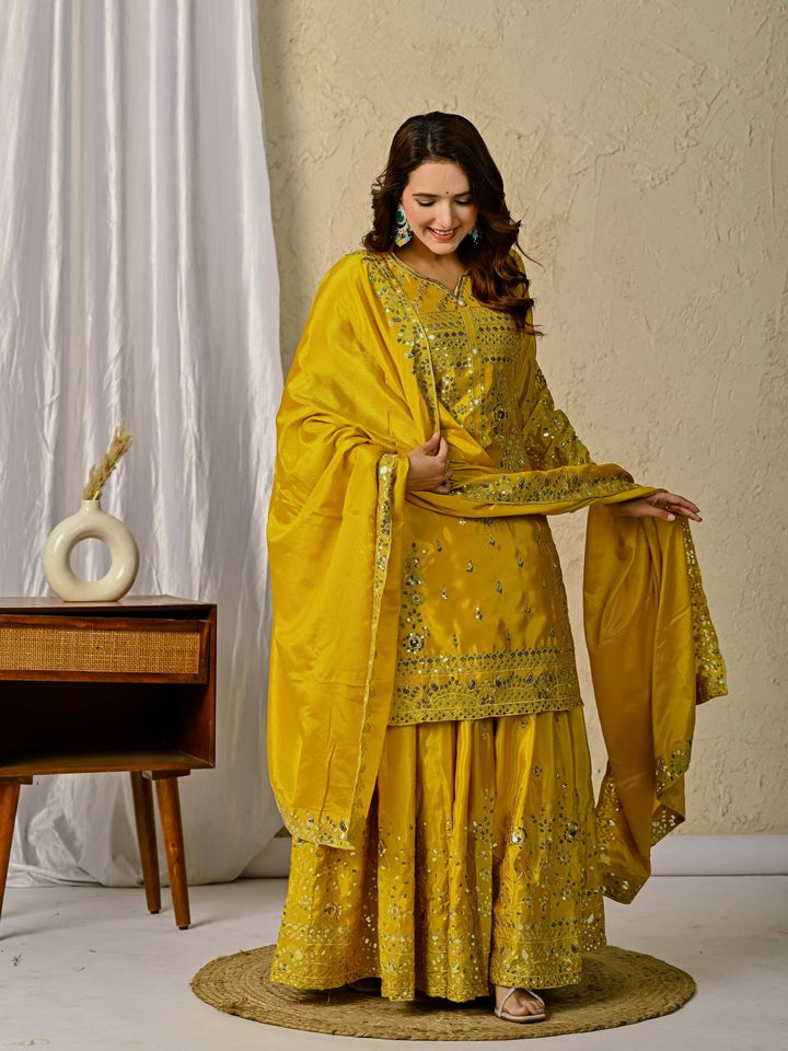Launching New Designer Party Wear Look Top , Sharara Plazzo  and Dupatta
