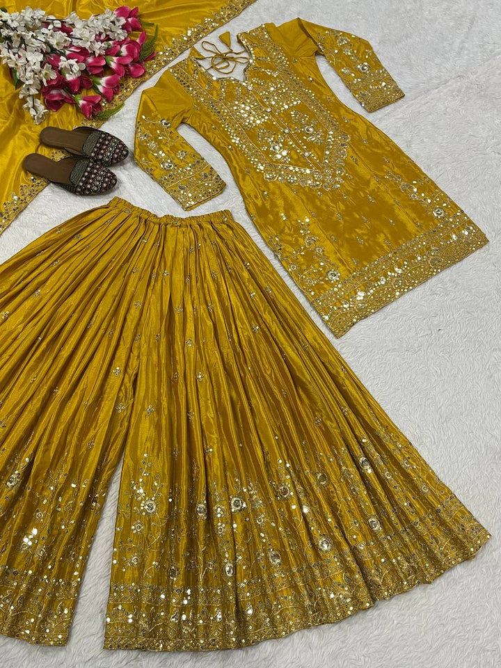 Launching New Designer Party Wear Look Top , Sharara Plazzo  and Dupatta