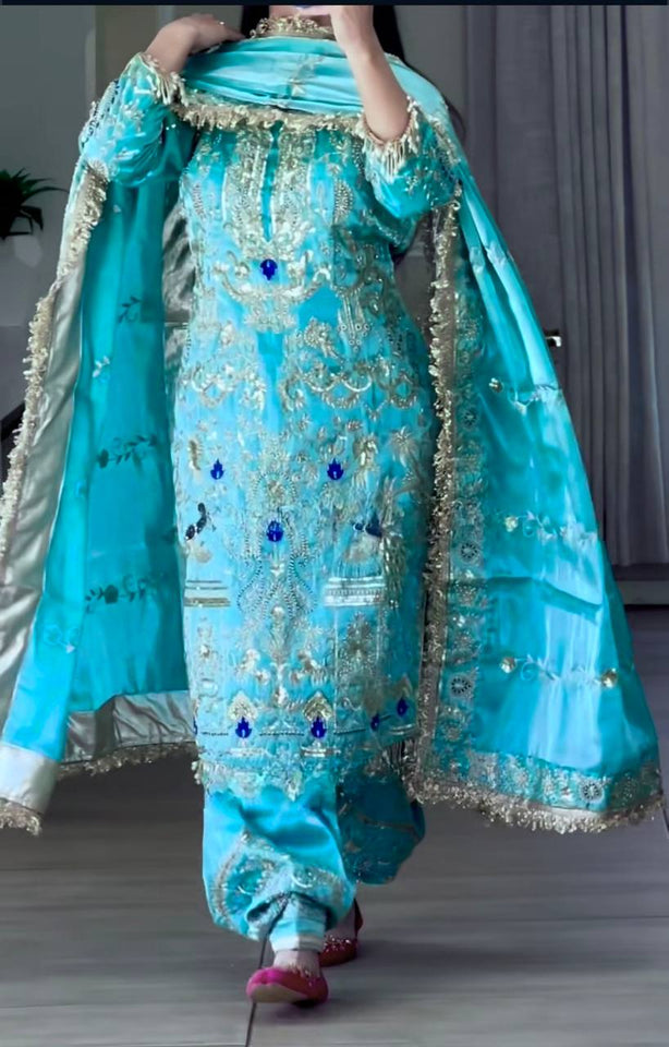 Launching New Designer Party Wear Look Top ,Dhoti Salwar and Dupatta *👌❤️