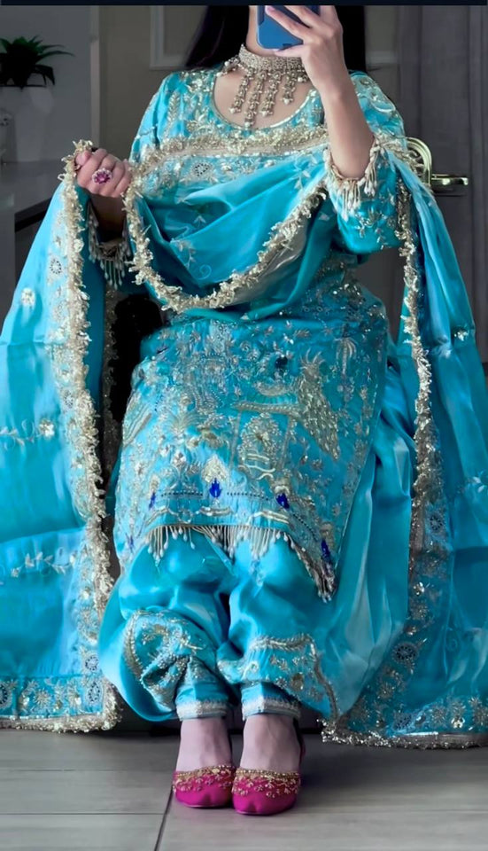 Launching New Designer Party Wear Look Top ,Dhoti Salwar and Dupatta *👌❤️