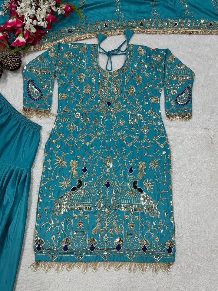 Launching New Designer Party Wear Look Top ,Dhoti Salwar and Dupatta *👌❤️