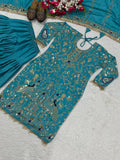 Launching New Designer Party Wear Look Top ,Dhoti Salwar and Dupatta *👌❤️