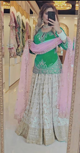 Presenting New  Đěsigner Lehenga -Top In New Fancy Styl
