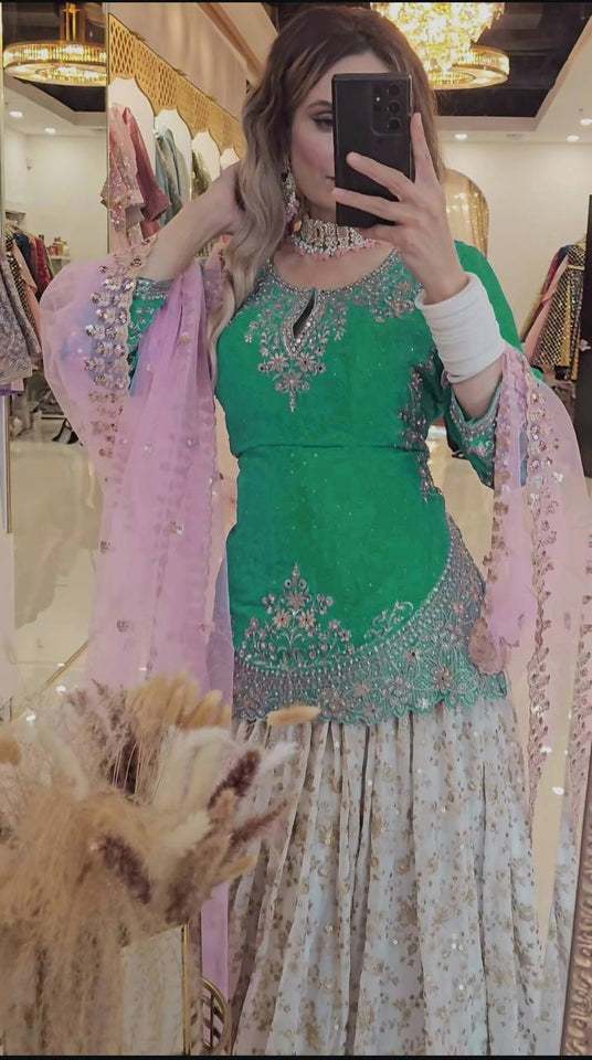 Presenting New  Đěsigner Lehenga -Top In New Fancy Styl