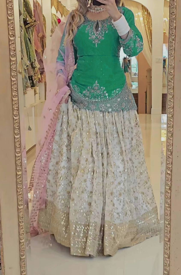 Presenting New  Đěsigner Lehenga -Top In New Fancy Styl
