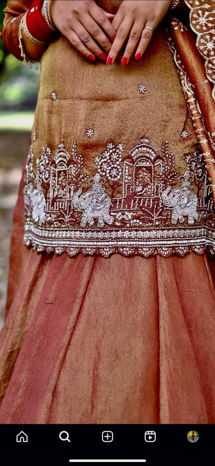 Top And  Lehanaga   With Dupatta