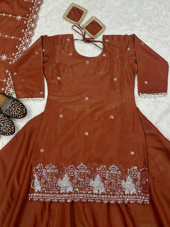 Top And  Lehanaga   With Dupatta