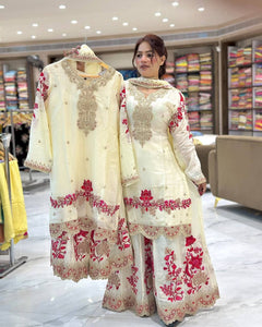 top And Dupatta With Plazzo