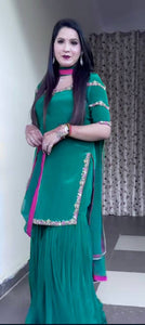Top And Plazzo with Dupatta