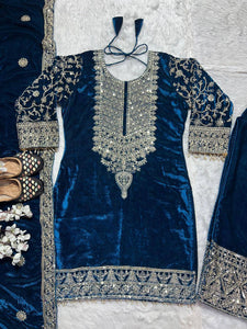 Top And Pent With Dupatta