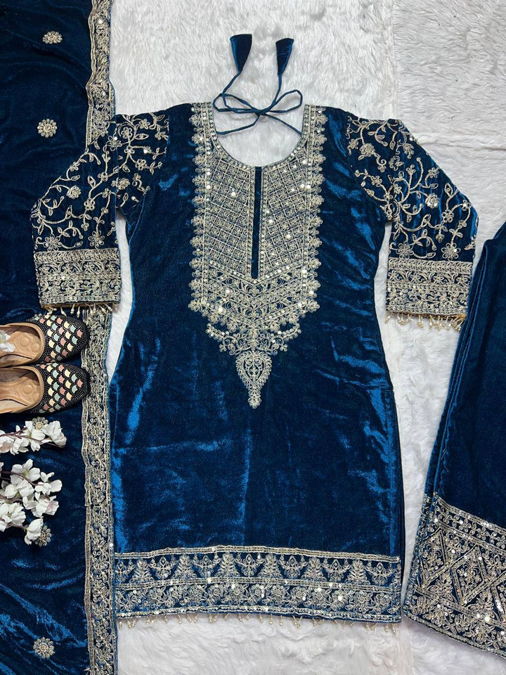 Top And Pent With Dupatta