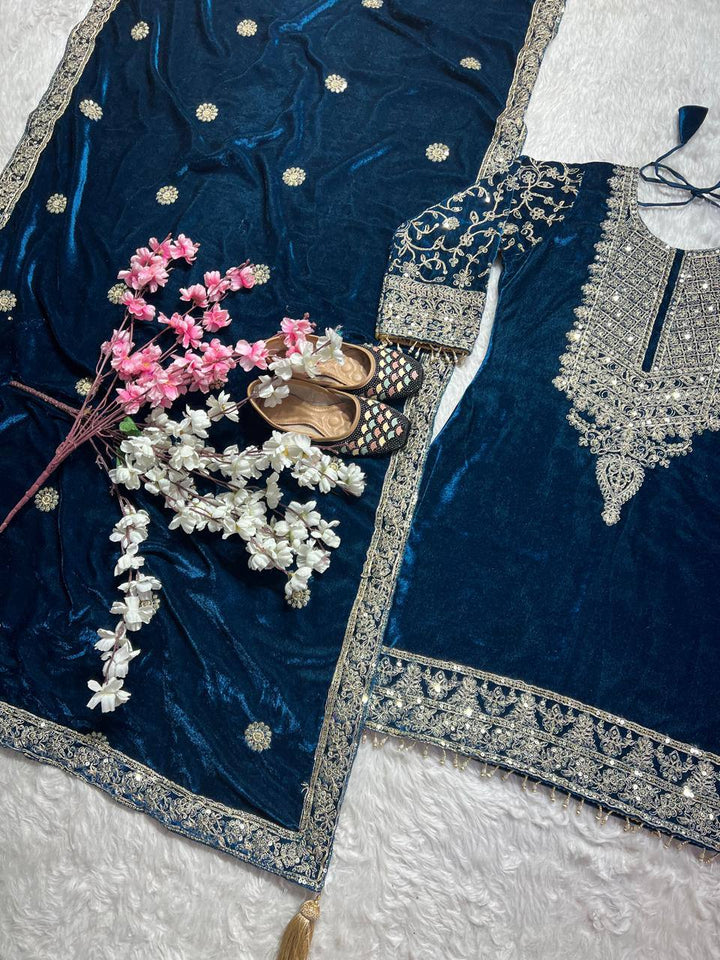 Top And Pent With Dupatta