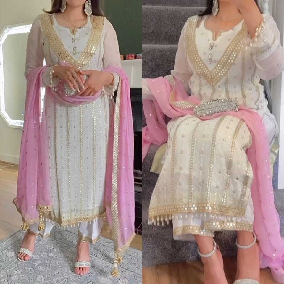 New Designer Party Wear Long Pakistani  Suit In Fancy Style*👌💕
