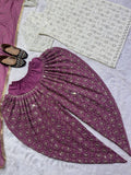Launching New Designer Party Wear Look Top , Dhoti Styles Salwar and Dupatta *