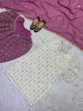Launching New Designer Party Wear Look Top , Dhoti Styles Salwar and Dupatta *