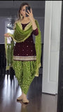 Launching New Designer Party Wear Look Top ,Dhoti Salwar and Dupatta