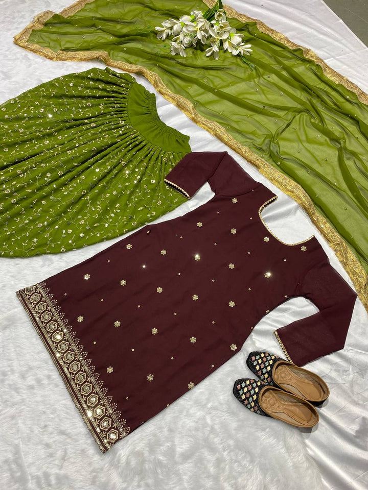 Launching New Designer Party Wear Look Top ,Dhoti Salwar and Dupatta