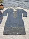 Launching New Designer Party Wear Look Top ,Dhoti Salwar and Dupatta