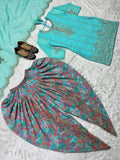 Launching New Designer Party Wear Look Top ,Dhoti Salwar and Dupatta