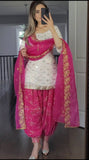 Launching New Designer Party Wear Look Top ,Patiyala Salwar and Dupatta