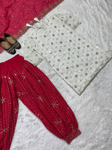 Launching New Designer Party Wear Look Top ,Patiyala Salwar and Dupatta