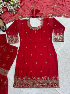 Launching New Designer Party Wear Look Top , Sharara Plazzo  and Dupatta