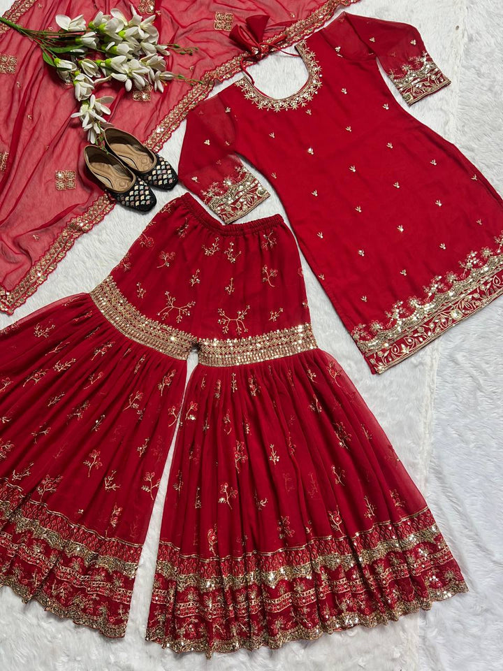 Launching New Designer Party Wear Look Top , Sharara Plazzo  and Dupatta