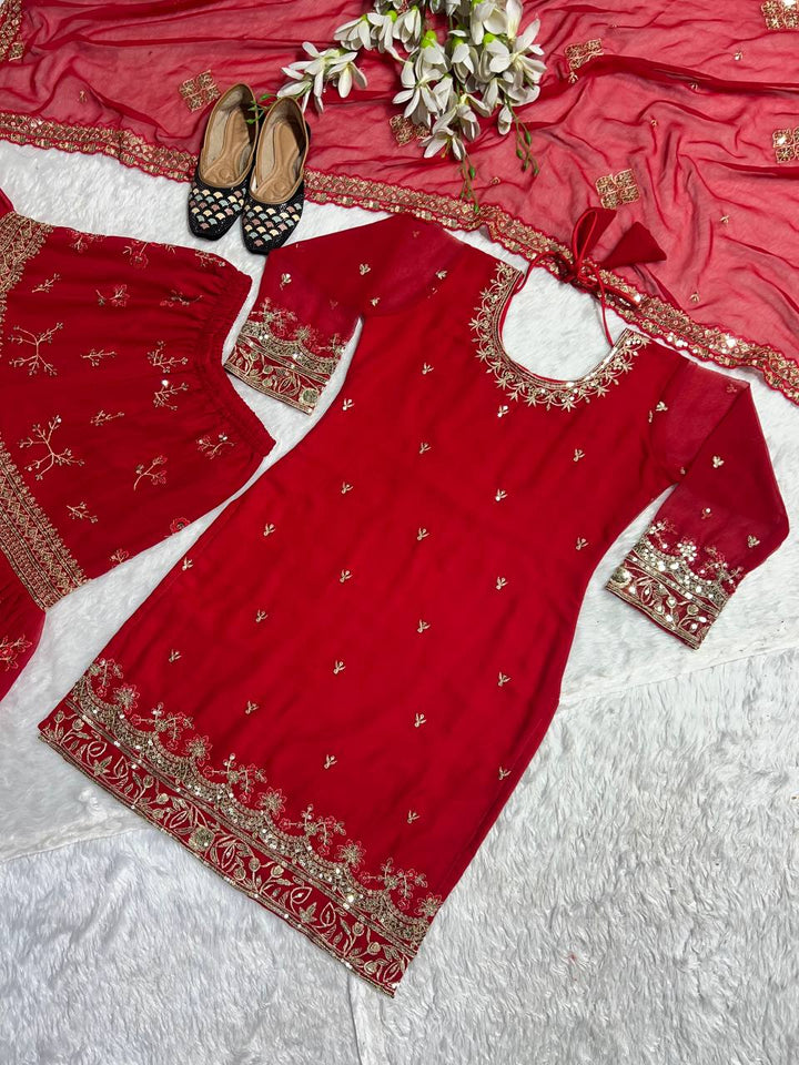 Launching New Designer Party Wear Look Top , Sharara Plazzo  and Dupatta