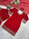 Launching New Designer Party Wear Look Top , Sharara Plazzo  and Dupatta