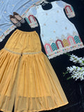 Launching New Designer Party Wear Look Top , Sharara Plazzo  and Dupatta*