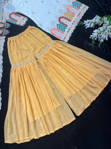 Launching New Designer Party Wear Look Top , Sharara Plazzo  and Dupatta*