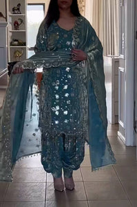 Launching New Designer Party Wear Look Top , Dhoti salwar and Dupatta